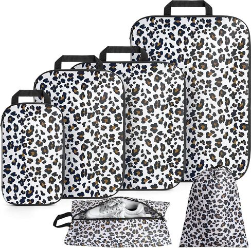 Packing Cubes for Travel, 6 Set Lightweight Compression Travel Bags - Luggage Suitcase Organizer Travel Essentials, Expandable Packing Cubes Organizer for Carry on Suitcases,Black in Saudi Arabia