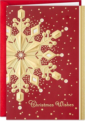 Hallmark Boxed Holiday Cards, Red and Gold Snowflake (40 Cards with Envelopes) in Saudi Arabia