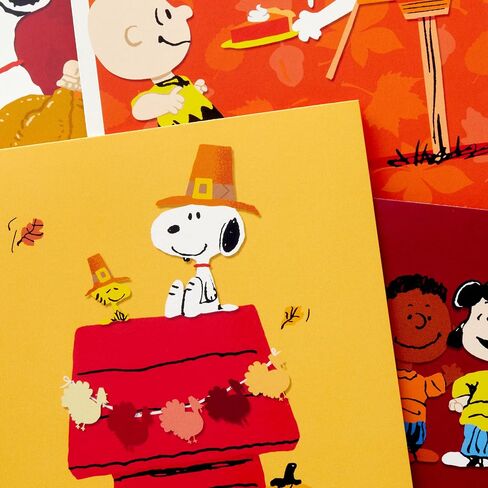 Hallmark Peanuts Thanksgiving Cards Assortment, Snoopy and Friends (16 Assorted Cards with Envelopes) in Saudi Arabia