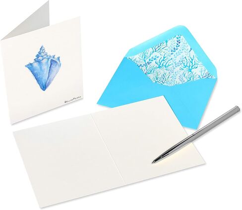 Papyrus Blank Cards with Envelopes - Designed by Bella Pilar, Into the Blue (20-Count) in Saudi Arabia