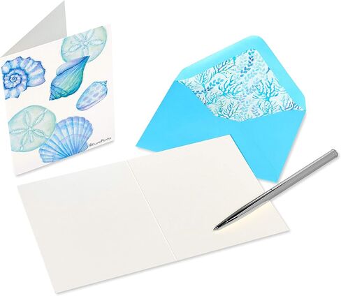 Papyrus Blank Cards with Envelopes - Designed by Bella Pilar, Into the Blue (20-Count) in Saudi Arabia