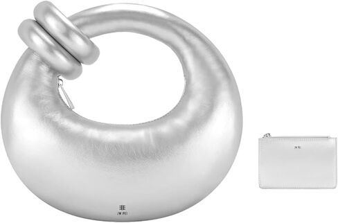 حقيبة يد علوية للسيدات من JW PEI - حامل بطاقات بسحاب كوين فضي in Kuwait