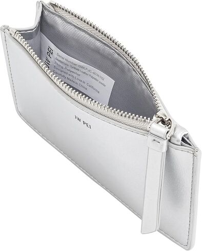 حقيبة يد علوية للسيدات من JW PEI - حامل بطاقات بسحاب كوين فضي in Kuwait