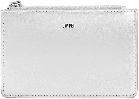 حقيبة يد علوية للسيدات من JW PEI - حامل بطاقات بسحاب كوين فضي in Kuwait