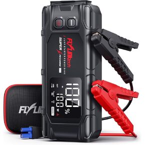 FLYLINKTECH Car Battery Jump Starter, 6000A Peak 26800mAh Jump Start Battery Pack(for All Gas or up to 12L Diesel),12V Jump Box with PD45W Fast Charging and LED Light