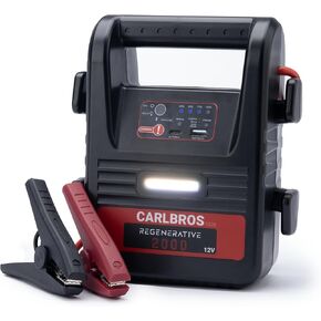 CB20 Battery Jumper Starter Portable, 2000A Car Battery Jump Starter, 12V Booster Pack, Jump Box and Jumper Cables for 8.0L Gas & 6.0L Diesel Engines, QC3.0 USB PowerBank, LED Light
