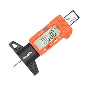 GODESON Digital Tire Tread Depth Gauge,Tire Tread Depth Gauge in 1 Inch/25.4 mm,Tire Depth Gauge with Large LCD Display,Tread Depth Gauge Suitable for All Vehicle Tires-Blue