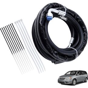 MUCO Rear AC Line Set C4677 Replacement Lines Air Conditioning Line for Dodge Grand Caravan Caravan C-hrysler Town Country Minivans 2008 2009 2010 2011 Rear Aux AC Hose Kit