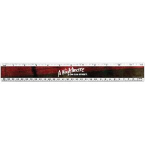 A Nightmare on Elm Street Logo 12 Inch Standard and Metric Plastic Ruler