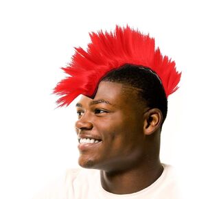 TENDYCOCO Halloween Wig Mohawk Headdress Party Carnival Cockscomb Wigs Funny Dress Up Wigs Helmet Decor