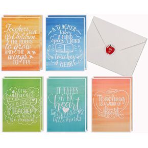 40 Blank Note Cards with Envelopes & Stickers | 4" x 6" Bulk Boxed Set of all Occasions Greeting Notecards | Assortment of Colored Stationary Plain Greeting Cards.