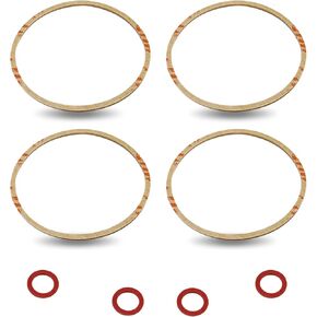 16010-883-015 Carburetor Bowl Gasket Kit Compatible with Honda Gcv160 Gcv190 G150 G200 G300 G400 Gc135 Gc160 Gc190 Carburetor Gasket Lawnmower Parts Carburetor Parts(4 Pcs)