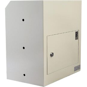 Protex WDS-311 Through-The-Wall Drop Box, for Cash, Checks and envelopes, Saw-Toothed Baffle, Powder Coated Grey Finish, Pre-drilled anchoring Holes