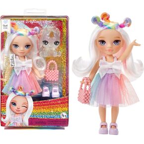Rainbow High Littles – Opal Raine, Rainbow 5.5" Posable Small Doll with Purse, Magical Pet Unicorn, Girls Toy Gift, Kids Ages 4-12 Years