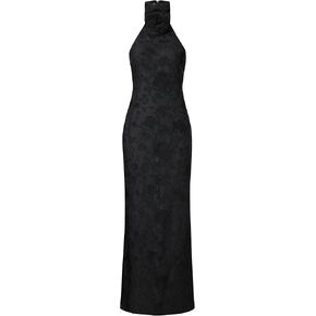 JW PEI Women's Uliana Floral Lace Halterneck Maxi Dress
