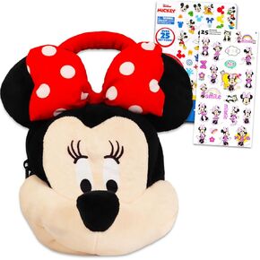 Disney Minnie Mouse Plush Shoulder Hand Bag for Kids Set - Bundle Minnie Mouse Plushie with Straps Plus Minnie Mouse Stickers, and More Minnie Mouse Shoulder Bag for Kids in Kuwait