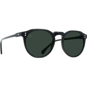 RAEN Ð Remmy Ð Unisex Retro Round Sunglasses UV Protection - Tortoise/Green Polarized Lens (Size 52 MM)