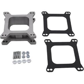 2" Aluminum Open 4 Brl Square Flange Carb Carburetor Spacer W/Gaskets Holley