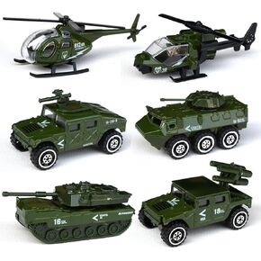 Tianmei 6 Cars in 1 Set Fire Rescue Styling 1:87 Alloy Diecast Vehicle Models Collection Kids Toy, Fire Truck Helicopter Ambulance Car (6pieces - Fire Fighting)