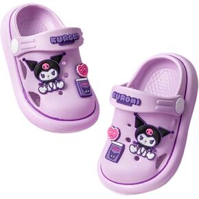 Kuromi & Heart Clogs Slip on Water Shoes Casual Summer for Girls Kids Children