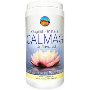 CalMag 2:1 High Absorption Calcium Magnesium Citrate Powder Supplement, Magnesium Citrate for Stress Relief, & Sleep, Calcium Supplement for Bone Health, Lemon Raspberry Flavor 16.5oz