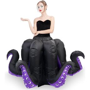 Inflatable Costume for Adult Octopus Costume Women Halloween Octopus Blow Up Costumes for Womens Villain Cartoon Cosplay Party