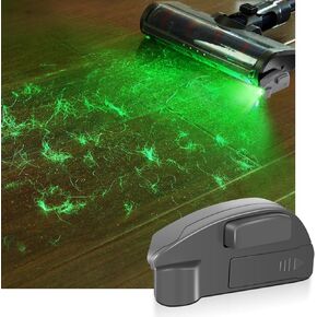 Vacuum Cleaner Dust Display, Dust Detection Light Rechargeable Green Light Attachment, Upgrade Vacuum Attachments