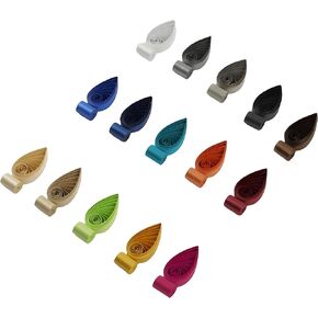 Metallic Quilling Paper Strips 3mm Gold Pearlized Multi-Color for Craft Paper Strip Hobbycraft DIY Origami Lucky Star Paper Filigree Coil Strips - 15 Colors/Set