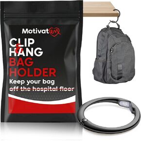 Portable Bag Hook for Desk – Keep Your Bag Clean & Off The Hospital Floor with Compact, Sturdy Table Hooks- Foldable Bag Hook for Table- Perfect for Tables and Counters