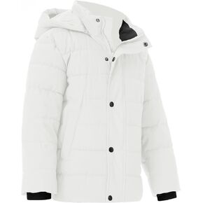 wantdo Boys' Winter Coat Waterproof Puffer Jacket Warm Outerwear Jacket with Hood