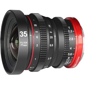 Meike 50mm T2.2 Large Aperture Manual Focus Low Distortion APS-C S35 Format 6K Mini Prime Cine Lens Compatible with Canon RF Mount Cameras R7 R10 C70 Komodo in Saudi Arabia