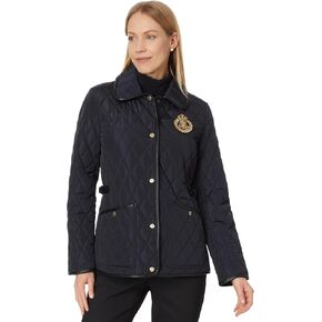Lauren Ralph Lauren Women's Quilt Sb Pu Side Tabs/Trim W Crest