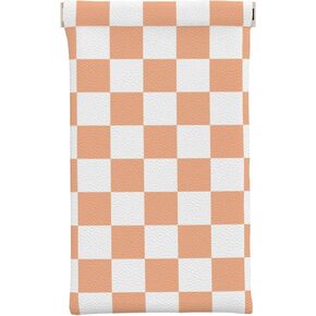 Ralxion Checkered Faux Leather Eye Glasses Cases, 7 × 3 Inches PU Leather Sunglasses Cases, Cute Aesthetic Trendy Accessories