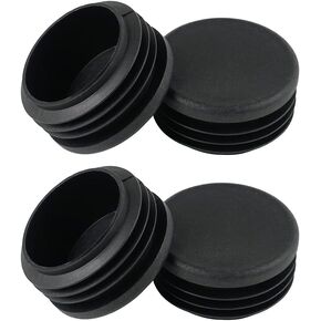 4 Pack Pipe Tubing End Cap 1-3/4" 1.75" Tube Black Compatible with Polaris Ranger 400 500 570 700 800 900 1000, General 1000 2016-2019, Replacement for 5434191 and 5432848-070