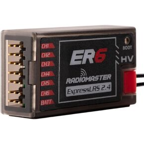 Radiomaster ER6 2.4G 6CH 100mw CRSF دعم الجهد القياس عن بعد واي فاي تحديث PWM استقبال للطائرات ذات الأجنحة الثابتة in Kuwait