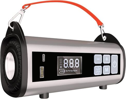 Jump Starter with Air Compressor for Car 1000A Battery Jumper Starter Portable 150PSI Tire Inflator Portable Air Compressor Red Blue Emergency Strobe Lights for Vehicle 12V Jump Start Battery Pack in Saudi Arabia