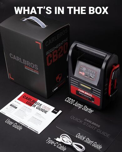 CB40 Heavy Duty Jump Starter, 40S Fast Recharge, 18000A 12/24 Volt Battery Jump Pack for Gas & Diesel Engines Up to 45L, LiFePO4 Commercial Battery Jumper Box for Truck in Saudi Arabia