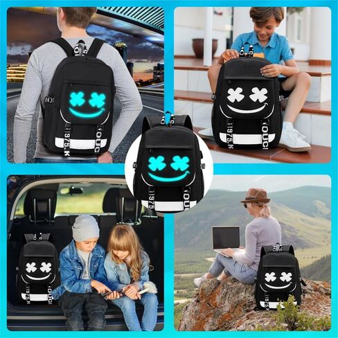 Kids Backpack Boys Anime Backpack Bookbag for Boys School Bag Boys Backpack 8-12 Years Old Middle School Travel Back Pack Teen with USB Charging Port Anti-Theft Lock Shoulder Bag Pensil Case in Saudi Arabia