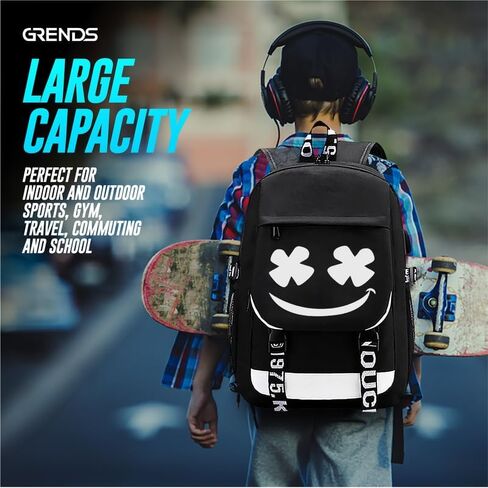 Kids Backpack Boys Anime Backpack Bookbag for Boys School Bag Boys Backpack 8-12 Years Old Middle School Travel Back Pack Teen with USB Charging Port Anti-Theft Lock Shoulder Bag Pensil Case in Saudi Arabia