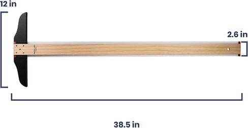 Pacific Arc 42 Inch T Square, Traditional Maple Blade with Acrylic Edge in Saudi Arabia