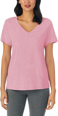 Nautica Womens Sleep Shirt - Lightweight, Breathable Pajama Top - Cotton Knit Jersey V-Neck Sleepwear and Loungewear in Kuwait