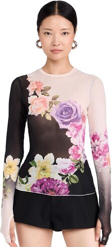 قميص AFRM نسائي من Kaylee برقبة دائرية وأكمام طويلة in Kuwait