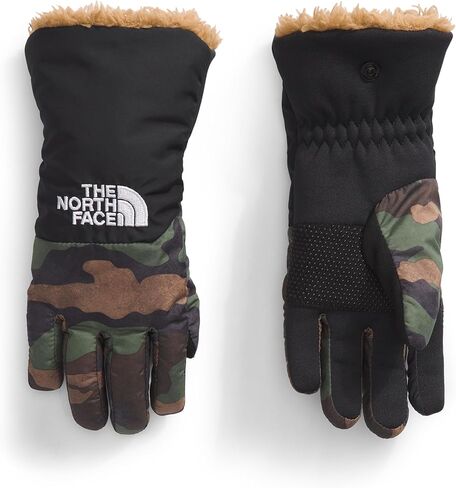 قفاز شاستا للأولاد من THE NORTH FACE، TNF Black TNF Camo Print/Utility Brown، مقاس متوسط in Saudi Arabia