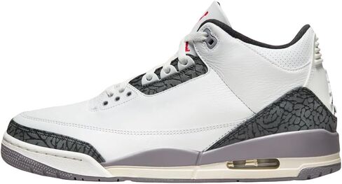Nike Air Jordan 3 Retro Summit White/Fire Red 'Cement Grey' (CT8532 106) in Saudi Arabia