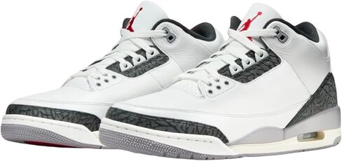 Nike Air Jordan 3 Retro Summit White/Fire Red 'Cement Grey' (CT8532 106) in Saudi Arabia
