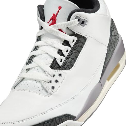 Nike Air Jordan 3 Retro Summit White/Fire Red 'Cement Grey' (CT8532 106) in Saudi Arabia