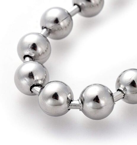 LZD 6-10" Stainless Steel Ball Chain Beads Bracelet Silver Gold Multicolor 2/4/6/8/10mm Bead P274 in Kuwait