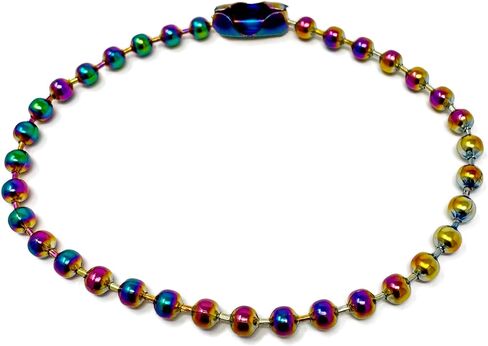 LZD 6-10" Stainless Steel Ball Chain Beads Bracelet Silver Gold Multicolor 2/4/6/8/10mm Bead P274 in Kuwait