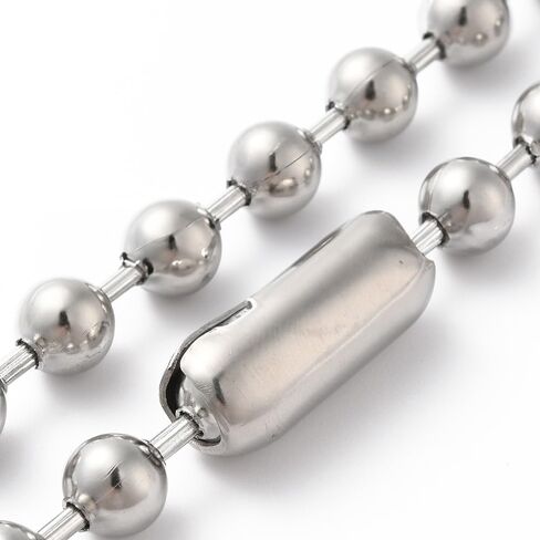 LZD 6-10" Stainless Steel Ball Chain Beads Bracelet Silver Gold Multicolor 2/4/6/8/10mm Bead P274 in Kuwait