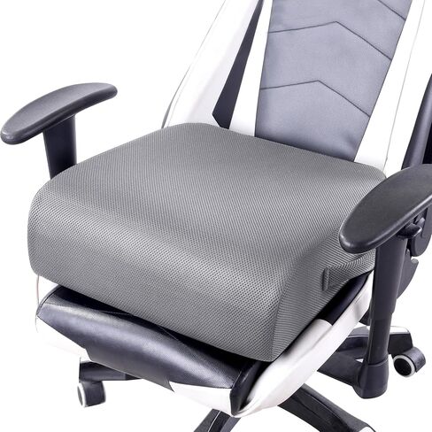 MABOZOO Extra Thick Chair Cushions,Office Chair Booster Seat Cushion to Raise Seat Height for Pain Relief,18 x 16 x 6 inch Non Slip Memory Foam Thick Cushion with Carry Handle（Black） in Saudi Arabia